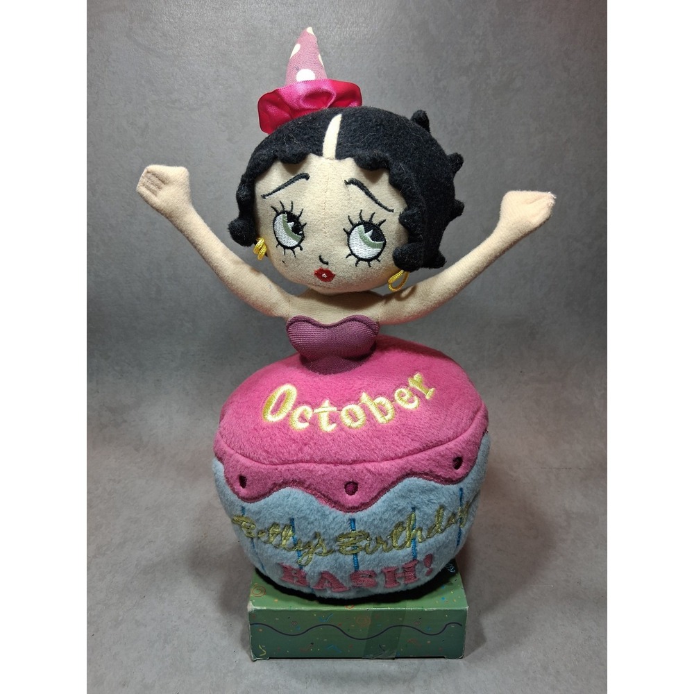 New With Tag Sugar Loaf Betty Boop Birthday Bash October Plush Doll Toy Cupcake
